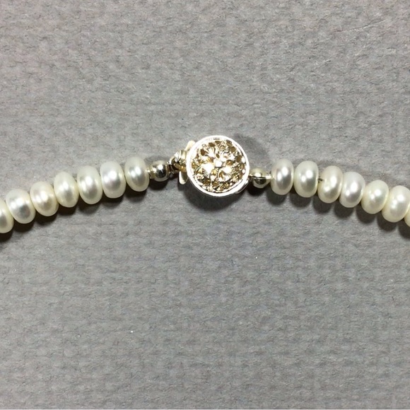 Amethyst and Pearl Necklace and Earring Set - Picture 4 of 4